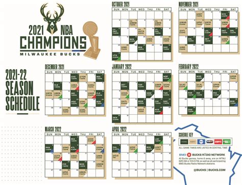 Milwaukee Bucks Schedule Updates